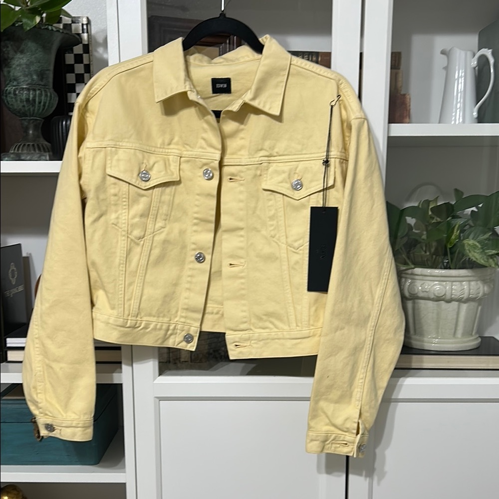 Edwin NWT Yellow Denim Jacket